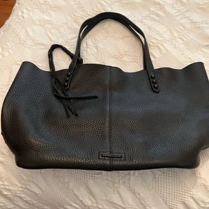 REBECCA MINKOFF LEATHER TOTE LIGHTLY USED